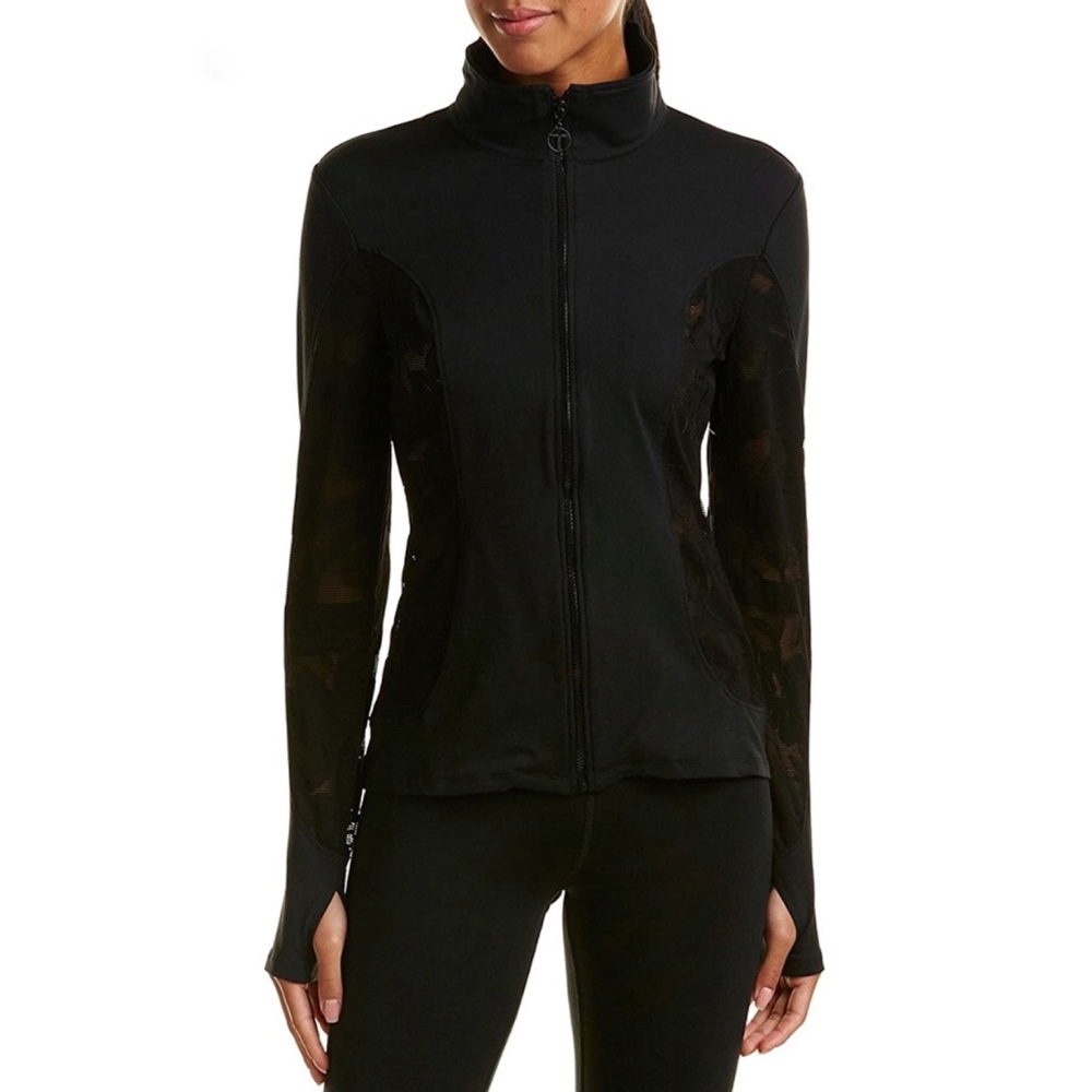 Trina Turk Shine On Track Jacket in Black